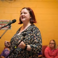 Melissa at the mic