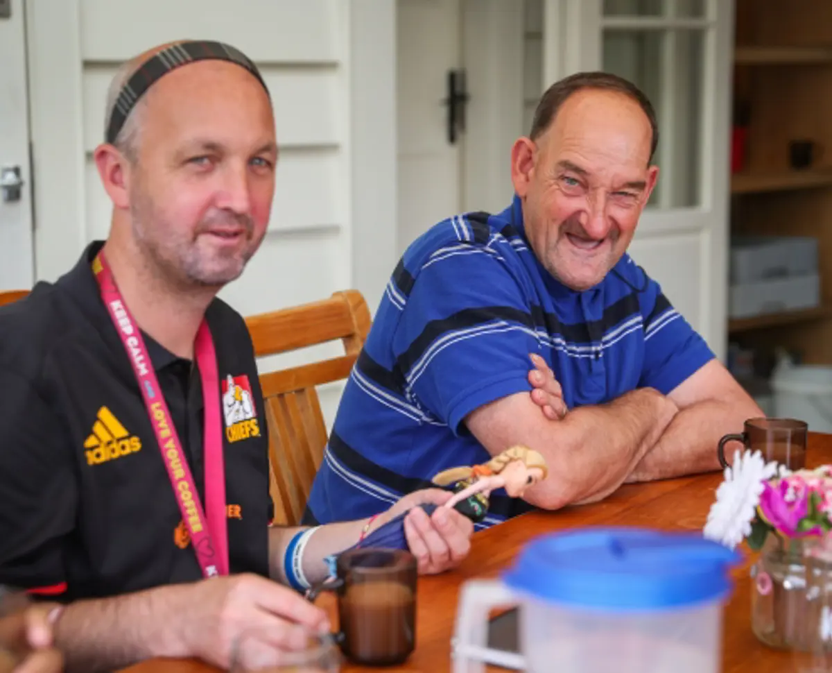 In the Cafe with doll from the movie Frozen