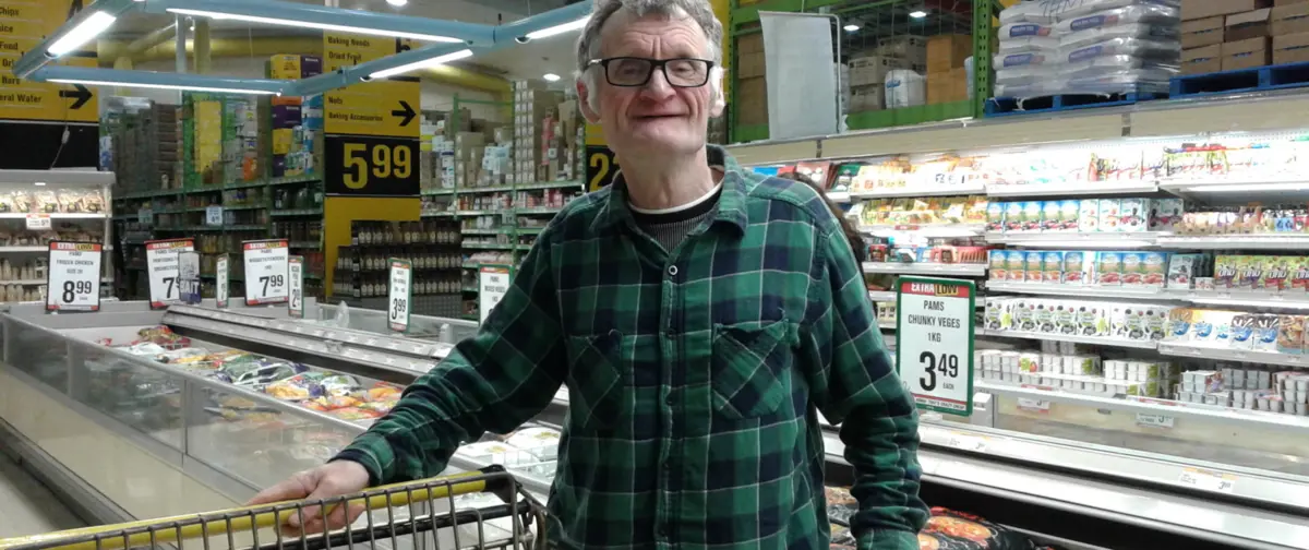 Lifestyler at the supermarket