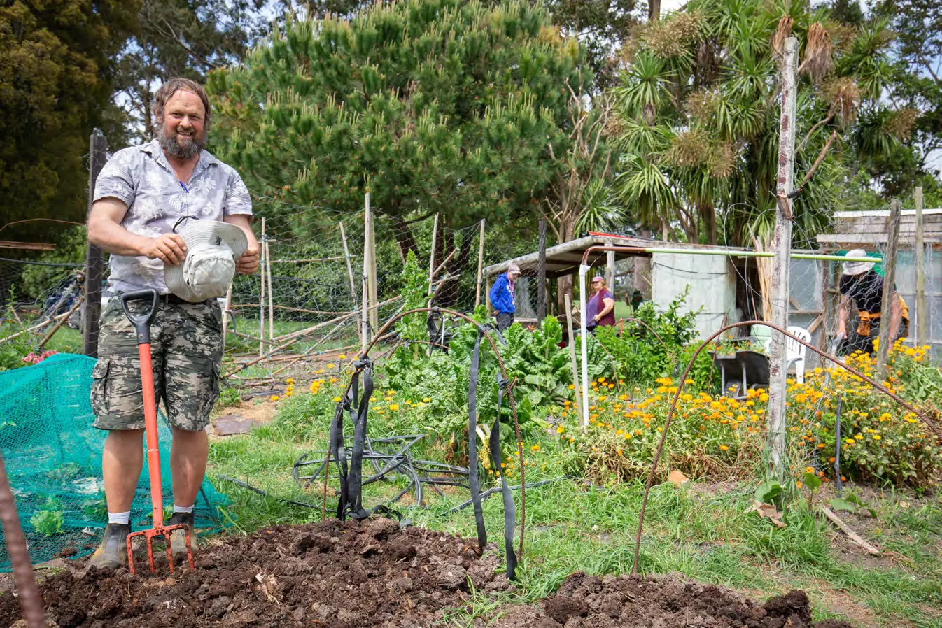 Preparing the vege patch